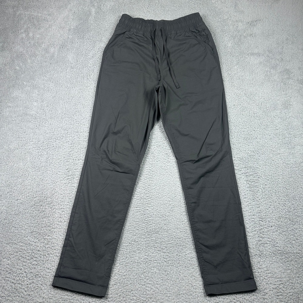Prana Vaha Ripstop Jogger Pants Mens Small Gray Elastic Waist Hiking Outdoor